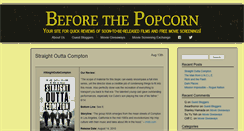 Desktop Screenshot of beforethepopcorn.com